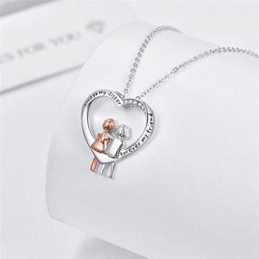 img 2 attached to 💕 Sterling Silver Sisters Necklace - TANGPOET Mothers Day Sisters Gifts, Sister Graduation Gifts: Heart Pendant Female Friendship Jewelry for Teens Girls