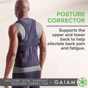 Gaiam Restore Posture Corrector for Women & Men - Back Straightener  Adjustable Straps Compact Brace Support for Clavicle, Neck, Shoulder,  Invisible