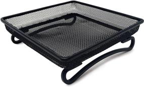 img 4 attached to 🦜 Durable and Compact Ground Bird Feeder Tray - Ideal for Ground-Feeding Birds | Platform Bird Feeder Dish with Dimensions 7 x 7 x 2 inches