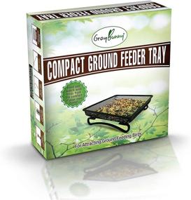img 1 attached to 🦜 Durable and Compact Ground Bird Feeder Tray - Ideal for Ground-Feeding Birds | Platform Bird Feeder Dish with Dimensions 7 x 7 x 2 inches