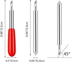 img 3 attached to 🔪 Enpoint 50Pcs 45 Degree Cutting Blades: Premium Replacement for Explore Air/Air 2 Maker Expression Cutting Machines - Ideal for Vinyl & Fabric Cutting