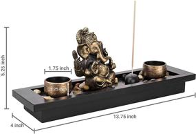 img 1 attached to MyGift Ganesh Statue Incense Holders