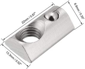 img 3 attached to Uxcell Elastic Aluminum Extrusion Profile Hardware and Nails, Screws & Fasteners