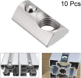 img 1 attached to Uxcell Elastic Aluminum Extrusion Profile Hardware and Nails, Screws & Fasteners