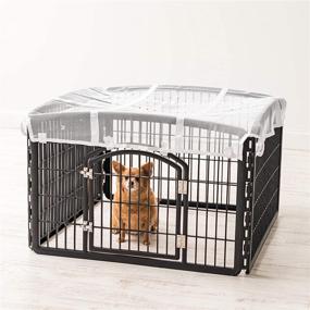 img 2 attached to 🏠 Iris Mesh Security Roof: Optimal Protection for the Iris 24'' 4-Panel Pet Playpen