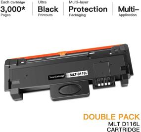 img 3 attached to 🖨️ E-Z Ink (TM) Compatible Toner Cartridge Replacement for Samsung 116L MLTD116L D116L MLT D116L - Compatible with SL-M2625D SL-M2825DW SL-M2835DW (2 Black)