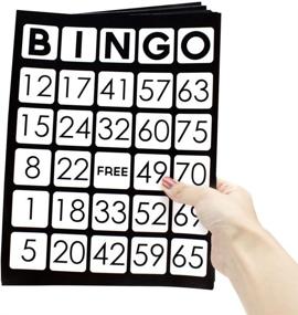 img 2 attached to 🔍 Optimized for SEO: EZ Readers Large-Format 8.5" x 11" Bingo Cards with Jumbo 1-inch Numbers from Royal Bingo Supplies