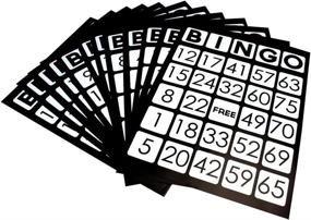 img 3 attached to 🔍 Optimized for SEO: EZ Readers Large-Format 8.5" x 11" Bingo Cards with Jumbo 1-inch Numbers from Royal Bingo Supplies