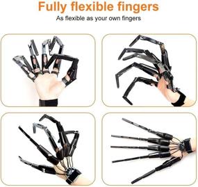 img 3 attached to Halloween Flexi-Black Upgrade: 🎃 Articulated Extensions for Enhanced Flexibility