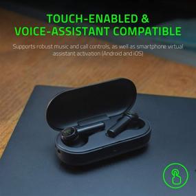 img 1 attached to 🎧 Улучшите свой игровой опыт с беспроводными Bluetooth-наушниками Razer Hammerhead True Wireless для игр: низкая задержка, водонепроницаемость, автоматическое сопряжение, сенсорное управление, динамики 13 мм, классический черный.