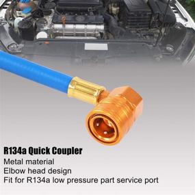 img 1 attached to YSTOOL AC U Charge Hose with Gauge Car Refrigerant R134a Recharge Tool Kit Auto Air Conditioner Charging Hose 100 PSI Low Pressure Measuring Meter R134a Can Tap Quick Coupler Plus SEO