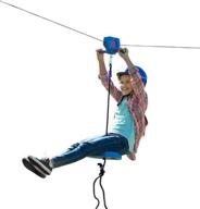 hearthsong® 150 foot blue zipline kids logo