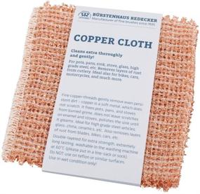 img 3 attached to Redecker Copper Cleaning Cloth: Set of 2, Durable and Non-Abrasive Scrubber, Machine Washable - Made in The Netherlands