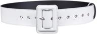 moonsix patent leather grommet buckle logo