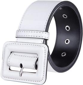 img 1 attached to Moonsix Patent Leather Grommet Buckle