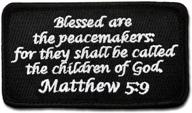 🎩 bastion morale patches (matthew 5:9, black) - top-notch 3d embroidered patches for tactical gear: hats, vests & bags! logo