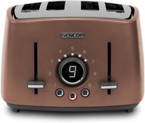 img 4 attached to 🍞 Sencor STS6076GD Premium Metallic 4-slot High Lift Toaster with Digital Button and Toaster Rack in Luxurious Gold Finish