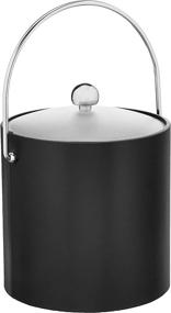 img 4 attached to 🧊 Kraftware 3-Quart Fun Colors Collection Ice Bucket, Double Wall Construction, Perfectly Chilled Ice, Hotel & Guest Room Bar Area, Black, Bale Handle