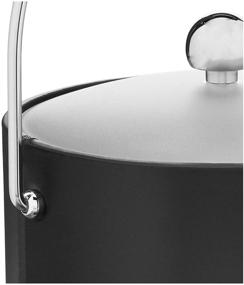 img 1 attached to 🧊 Kraftware 3-Quart Fun Colors Collection Ice Bucket, Double Wall Construction, Perfectly Chilled Ice, Hotel & Guest Room Bar Area, Black, Bale Handle