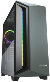 img 4 attached to COUGAR DarkBlader X7 (Midnight Green): Uniquely Designed RGB Mid-Tower Case for Enhanced Gaming Experience