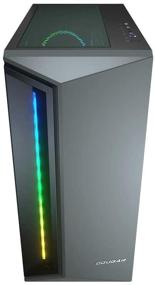 img 2 attached to COUGAR DarkBlader X7 (Midnight Green): Uniquely Designed RGB Mid-Tower Case for Enhanced Gaming Experience