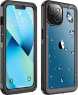 spidercase iphone 13 case - waterproof with built-in screen protector, heavy duty 🕷️ rugged full body shockproof protection phone case for iphone 13 6.1 inch 2021, black/clear logo