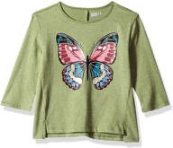 crazy girls sleeve graphic butterfly logo