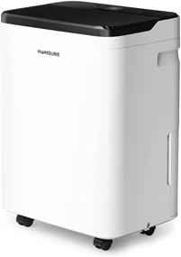 img 4 attached to 🏡 HUMSURE 4500 Sq. Ft Whole House Dehumidifier - 70 Pints Moisture Removal, Auto Shut-off, Portable with Drain Hose & 5L Water Tank