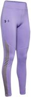 💜 stay cozy and stylish with under armour coldgear leggings in purple for girls logo