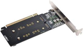 img 2 attached to Cablecc 4X NVME M.2 AHCI to PCIE Express 3.0 Gen3 X16 Raid Card VROC Raid0 Hyper Adapter: Boost Your Storage Performance