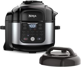 img 4 attached to 🥘 Ninja FD302 Foodi 11-in-1 Pro 6.5 qt. Pressure Cooker & Air Fryer: All-in-One Kitchen Appliance with Crisper Plate, Broil Rack, and Recipe Book