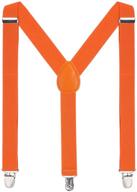 🧒 яркие оранжевые подтяжки и галстук-бабочка для мальчиков и девочек - универсальные регулируемые подтяжки с бабочкой для детей и взрослых, от welrog логотип