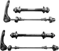 🚲 dofover 4pcs/lot front/rear bike quick release hub &amp; hollow axle shaft, ideal for road &amp; mountain bicycles logo