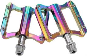 img 3 attached to 🚵 GUB Mountain Bike Pedals: Durable Aluminum Alloy 9/16" Sealed Bearing Axle with Enhanced Traction for Road, Mountain, BMX, and MTB Bikes