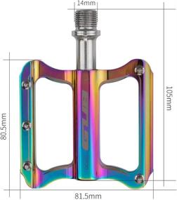 img 1 attached to 🚵 GUB Mountain Bike Pedals: Durable Aluminum Alloy 9/16" Sealed Bearing Axle with Enhanced Traction for Road, Mountain, BMX, and MTB Bikes