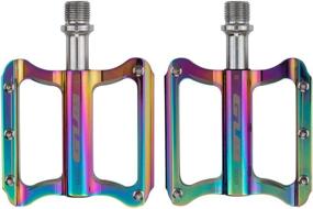 img 4 attached to 🚵 GUB Mountain Bike Pedals: Durable Aluminum Alloy 9/16" Sealed Bearing Axle with Enhanced Traction for Road, Mountain, BMX, and MTB Bikes