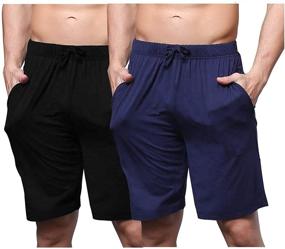 img 3 attached to Sahara Cotton Lounge Shorts 2 Color Men's Clothing for Sleep & Lounge
