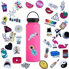 img 2 attached to Water Bottle Sticker Decals: 45pcs Cute Waterproof Stickers for Girls - Bumper, Laptop, Car, Skateboard, Luggage, Snowboard [Non-Random]