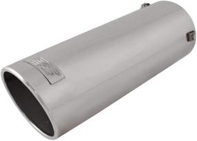 img 4 attached to 🚗 Enhance Your Vehicle's Performance with the DC Sport EX-1015 Stainless Steel Resonated Slant Cut Bolt-on Exhaust Tip