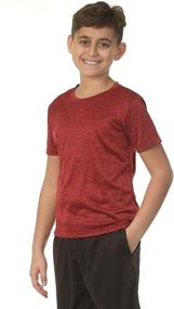 img 3 attached to 5 Pack: Youth Dry-Fit Moisture Wicking Active Performance Short-Sleeve T-Shirt for Boys & Girls