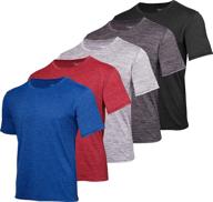 5 pack: youth dry-fit moisture wicking active performance short-sleeve t-shirt for boys & girls logo
