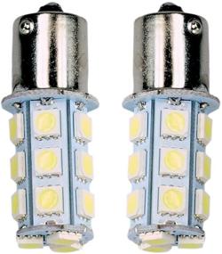 img 4 attached to 🔆 HOTSYSTEM 1156 7506 1003 1141 LED SMD 18 LED Bulbs Interior RV Camper Cool White Pack of 2 - Brighten up your Camper with Energy-Efficient LEDs!