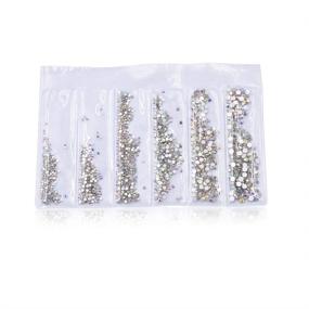 img 2 attached to 💎 Rhinestones Gel Glue for Nails: Strong Adhesive Resin Gem Jewelry Diamond Gel Polish with Painting Pen Tools - 1 Boxes15ML, AB Rhinestones (6 Sizes) - Clear Decoration Super Sticky