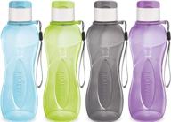 🚰 milton 32 oz. large water bottle set of 4 - sports bottles for kids and adults - reusable plastic wide-mouth bpa free leak-free lightweight drink bottles with carry strap - ideal for hiking, gym, biking, and travel logo