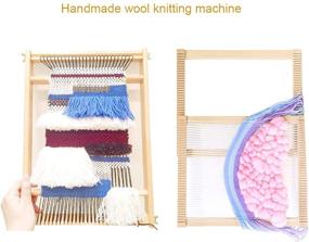 img 3 attached to Mochiglory Wooden Weaving Loom: A Fun and Versatile DIY Weaving Art Kit for Kids, Beginners, and Experts