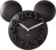 meidi clock modern design mickey mouse big digit 3d wall clock - black, ideal home decor decoration logo