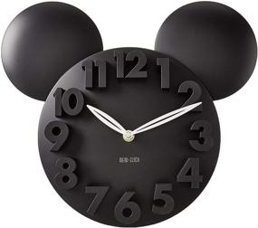 img 4 attached to MEIDI CLOCK Modern Design Mickey Mouse Big Digit 3D Wall Clock - Black, Ideal Home Decor Decoration