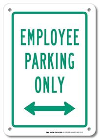 img 4 attached to Employee Parking Only Sign Weatherproof