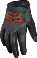 🧤 black camo medium trev fox racing 2022 youth 180 gloves logo