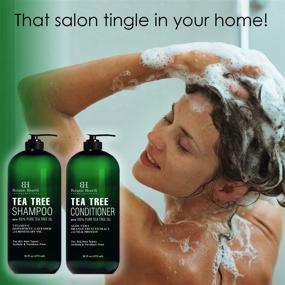 img 3 attached to 🌿 Botanic Hearth Tea Tree Shampoo and Conditioner Set - Soothes Itchy and Dry Scalp, Made with 100% Pure Tea Tree Oil, Sulfate Free, Paraben Free - Ideal for Men and Women - (Packaging May Vary) - 16 fl oz each